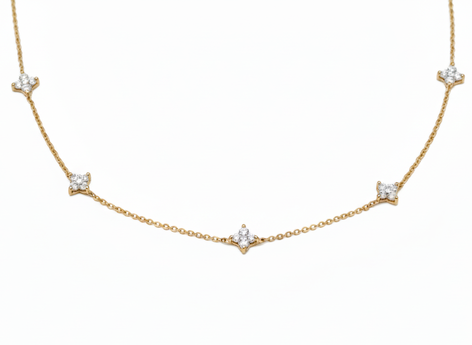 Collier " Trèfle d'Or"