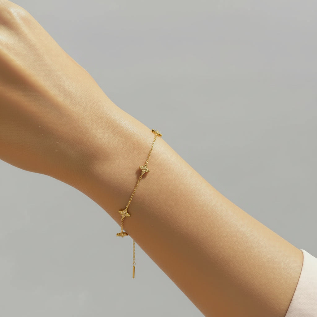 Bracelet "Trèfle d'Or"