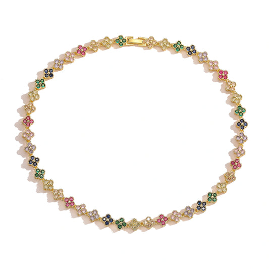 Collier " Colorful Treffle "